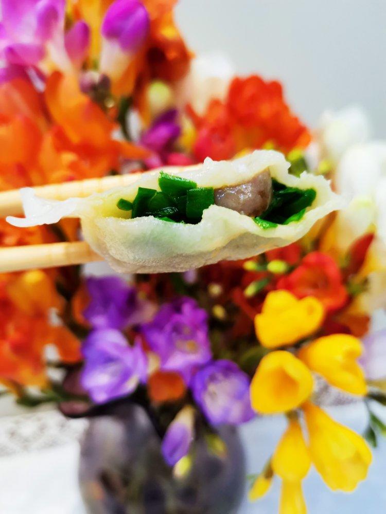 韭菜海肠饺子