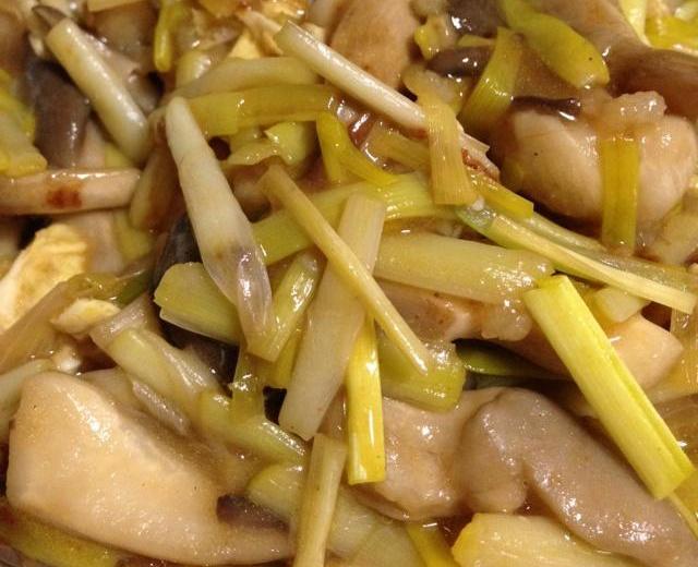 蚝油韭黄蘑菇的做法