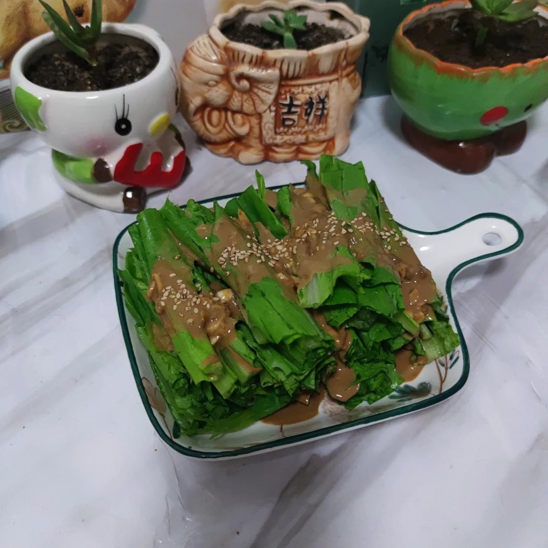 每次做都光盘的麻酱油麦菜
