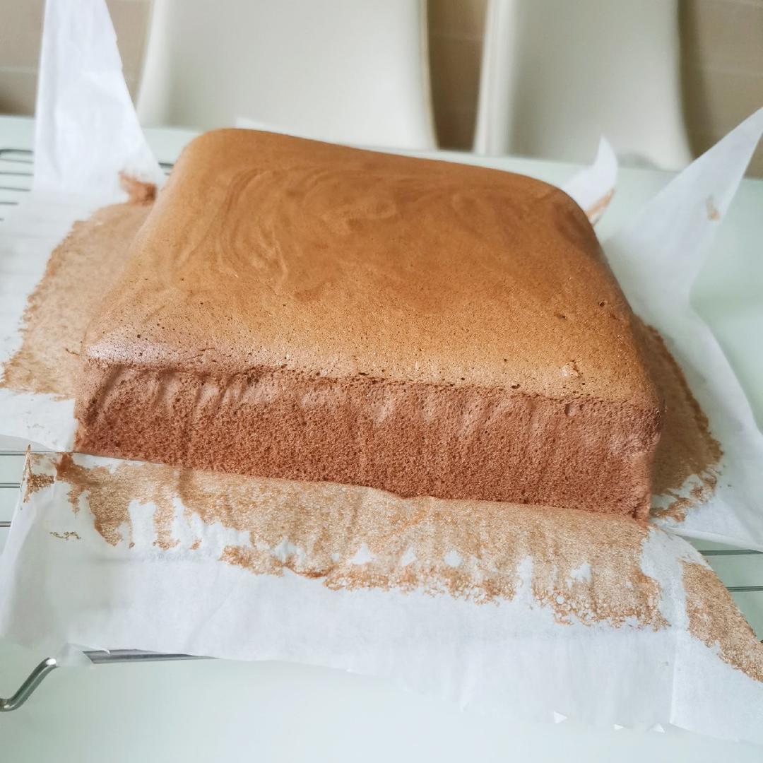 超细腻❗️巧克力可可古早蛋糕