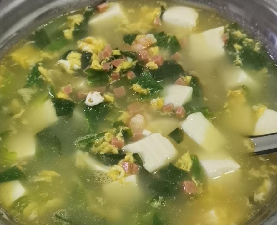 青菜豆腐汤的做法
