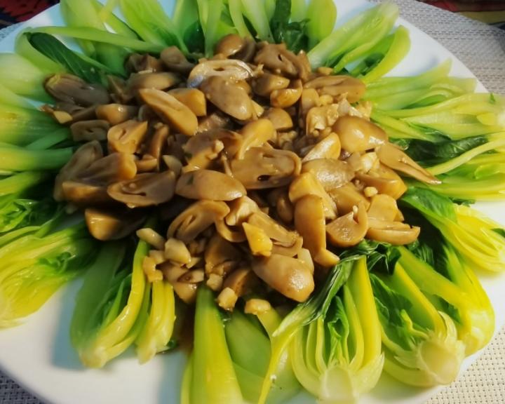 减脂期间有颜值又美味的草菇油菜