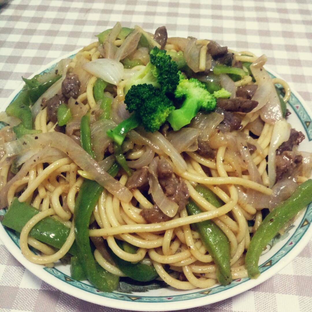 黑椒牛柳意面
