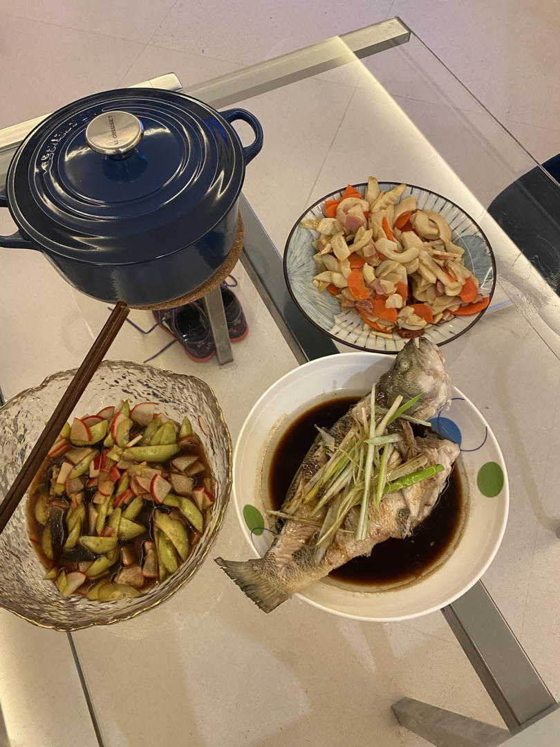 清蒸鱼（鲈鱼/多宝鱼/桂花鱼/石斑鱼……）