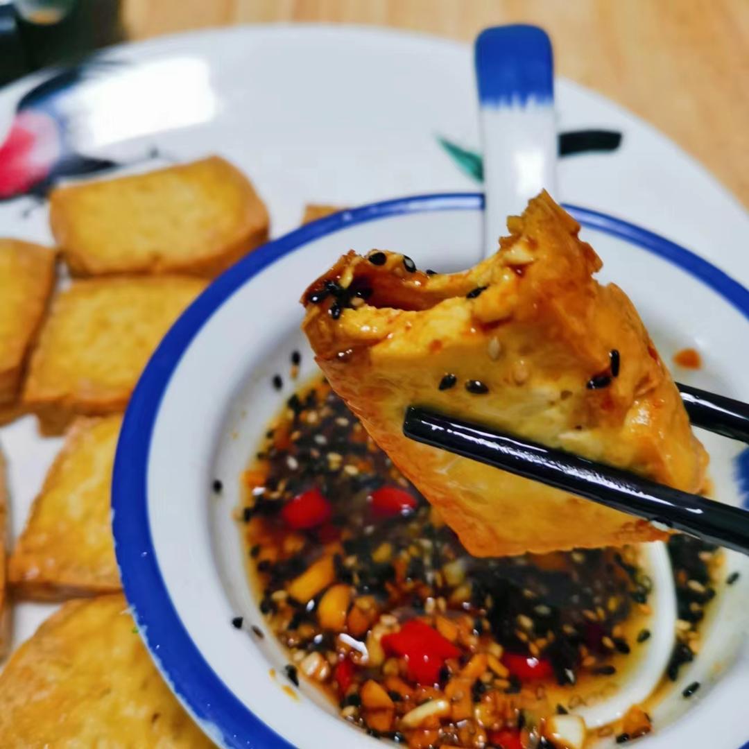 一定要试！空气炸锅炸豆腐！