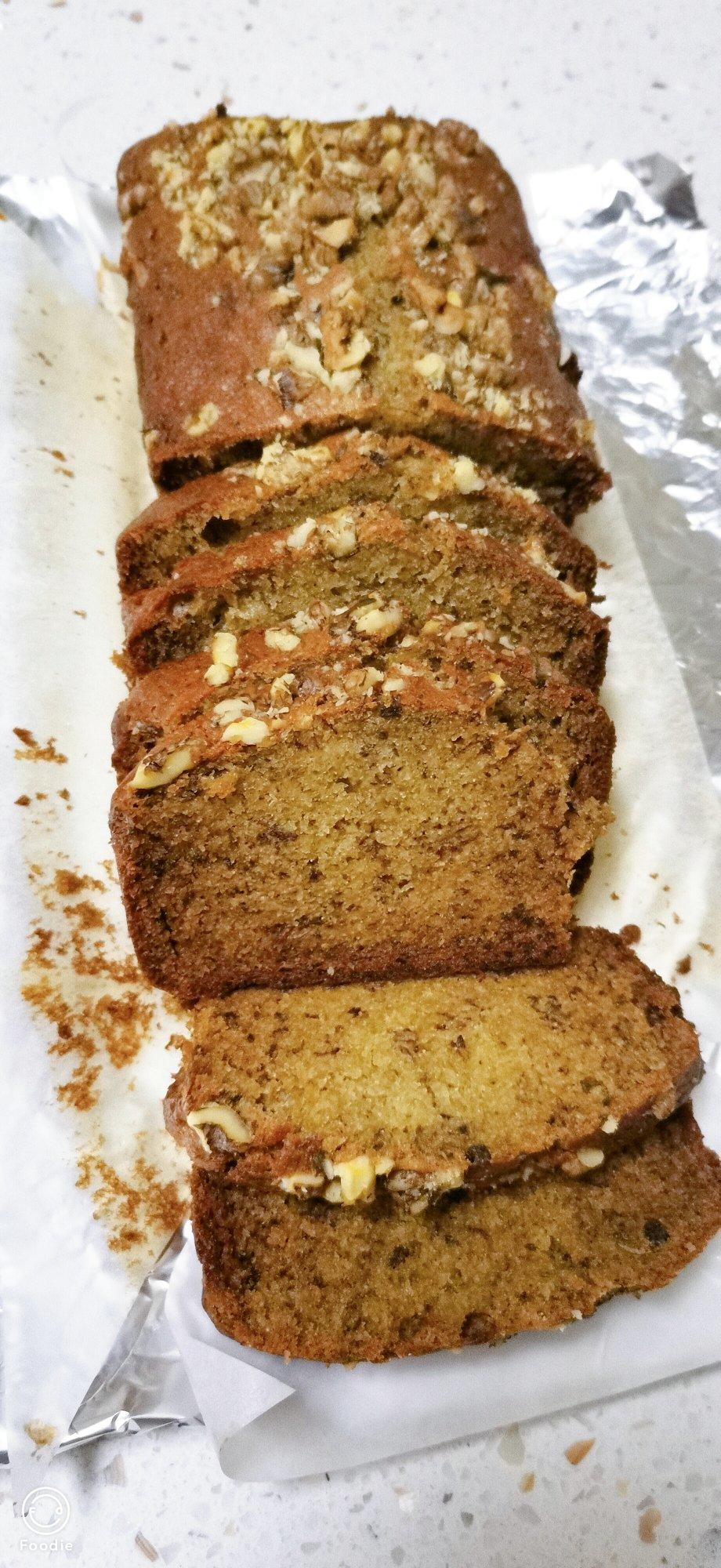 香蕉核桃磅蛋糕 Banana & Walnut Pound Cake