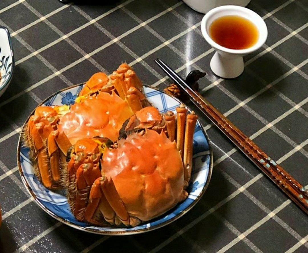 【时令养生】荷香桂花盐霜烤湖蟹