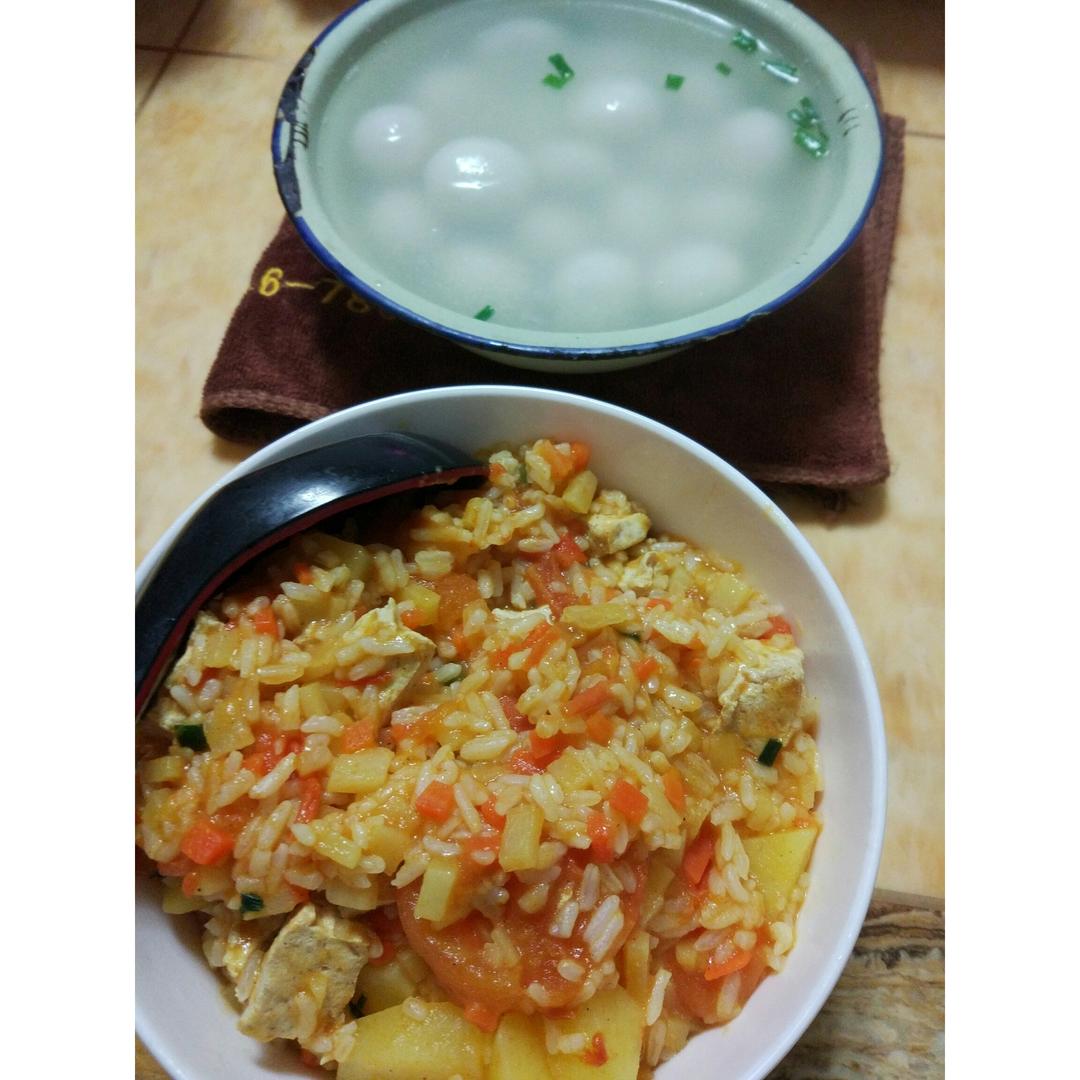 什蔬咖喱炒饭