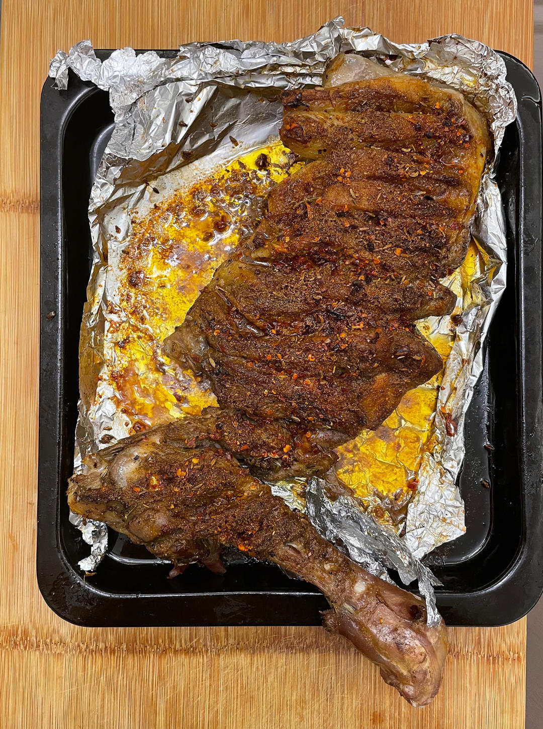 生烤羊腿家庭烤箱版