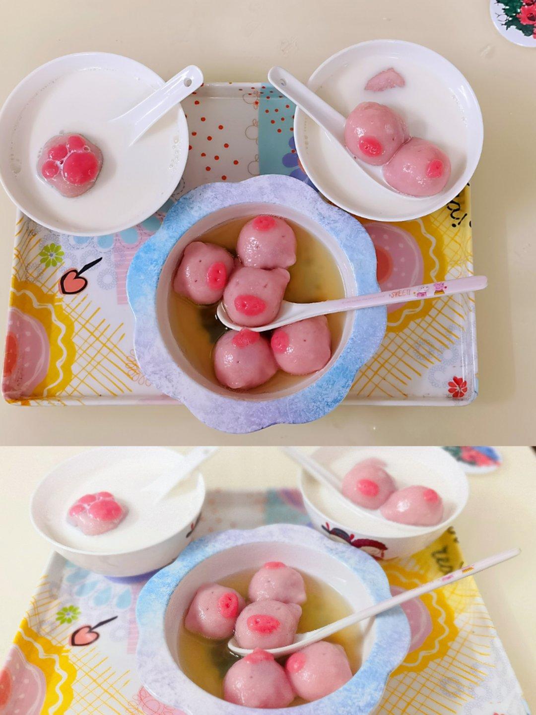 猪猪汤圆卡通汤圆大集合