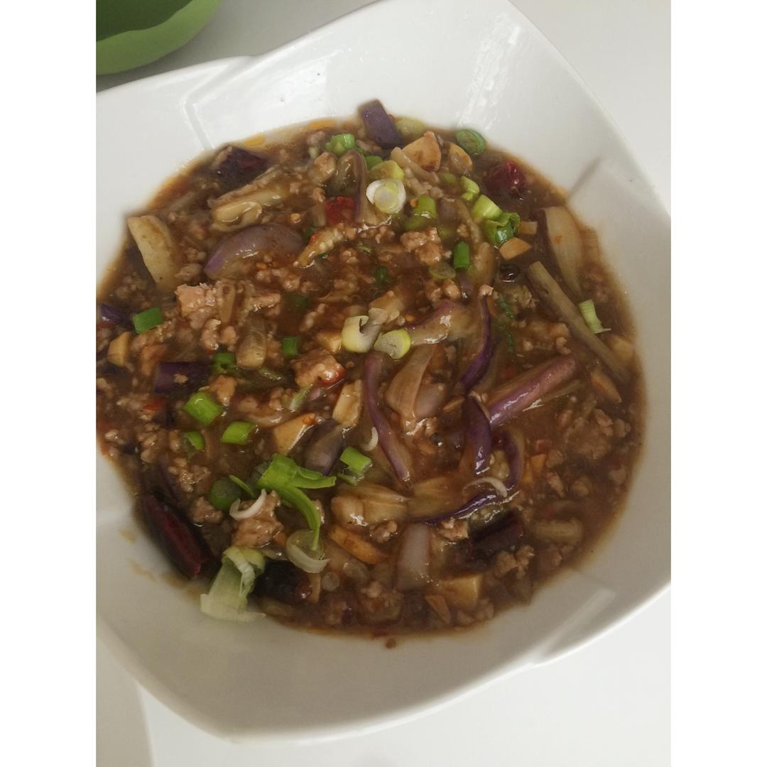 红烧肉沫茄子