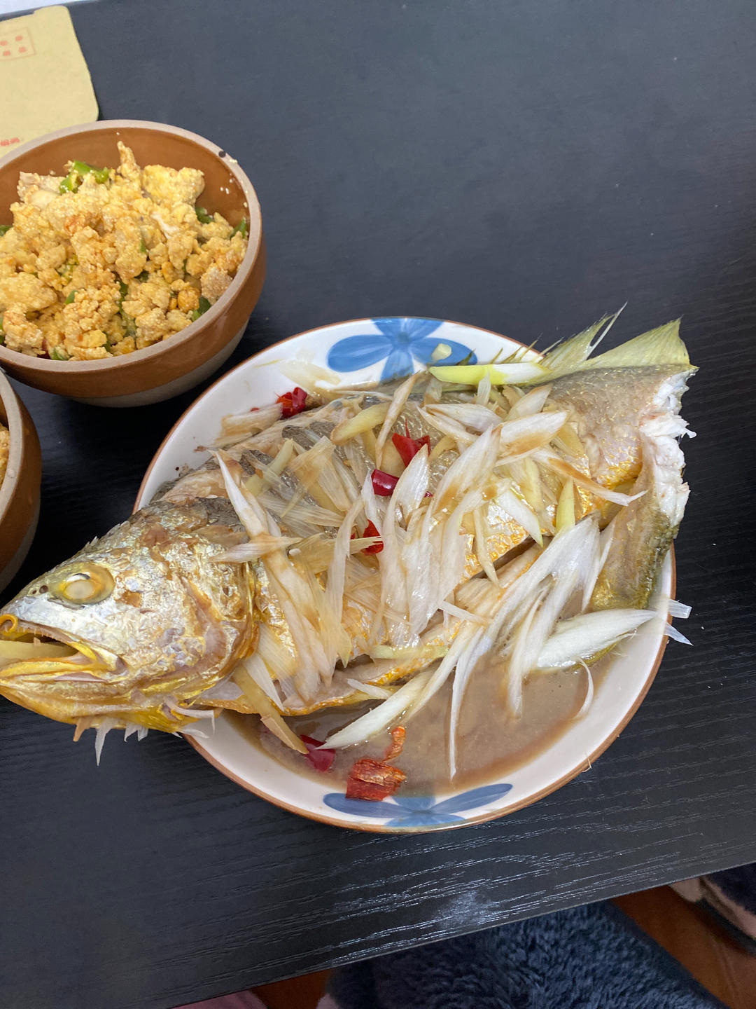 鲜香美味的清蒸大黄鱼！