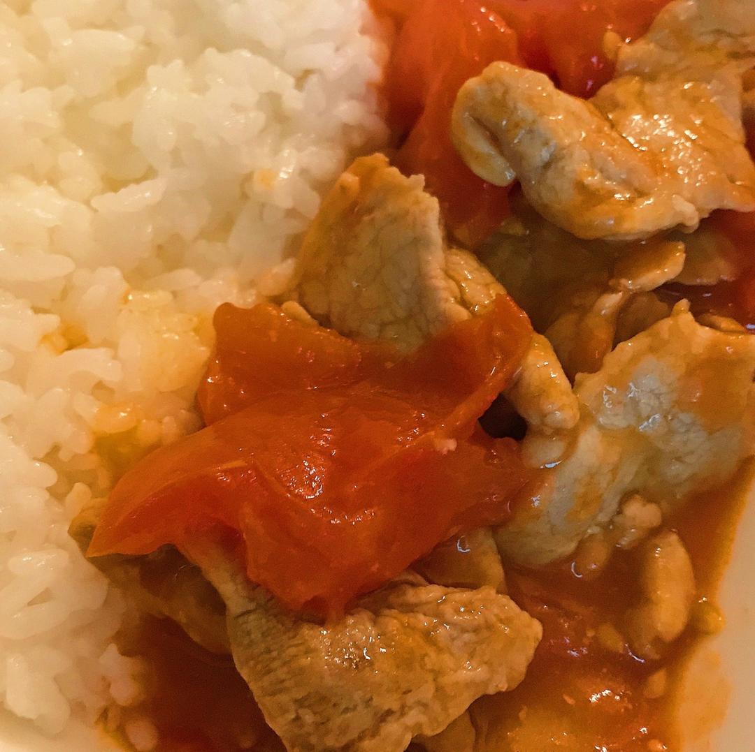 西红柿炒肉片