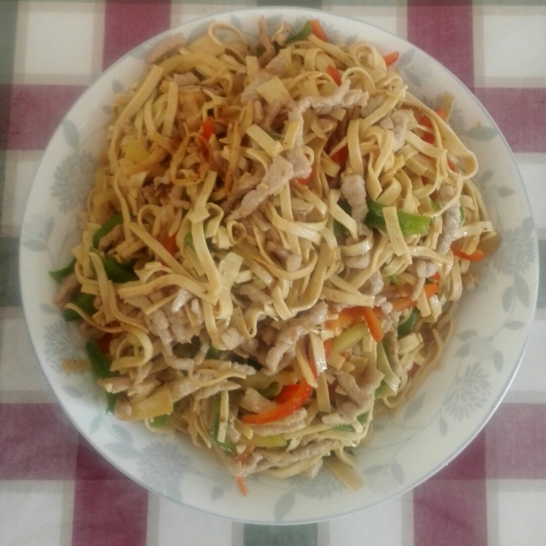 slj1017做的百叶炒肉丝