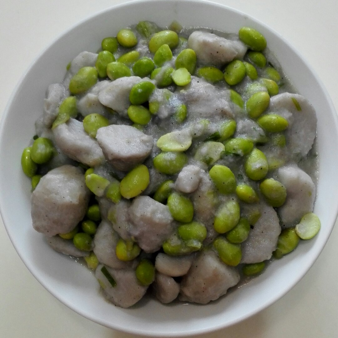 毛豆烧芋艿