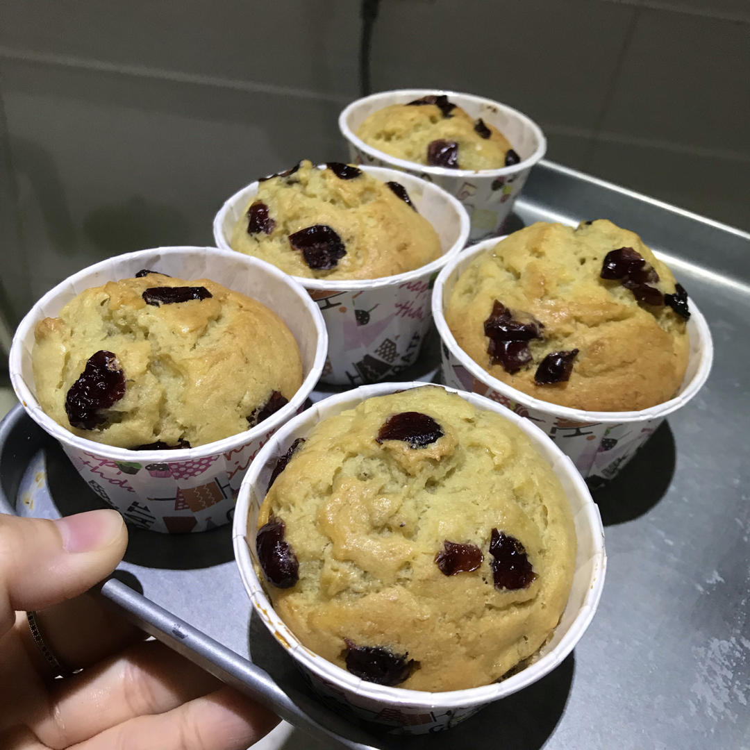快手香蕉纸杯蛋糕