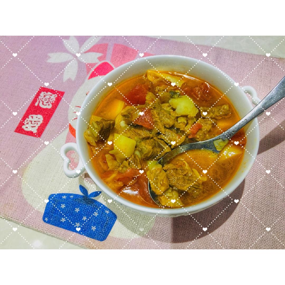 【番茄土豆炖牛腩】