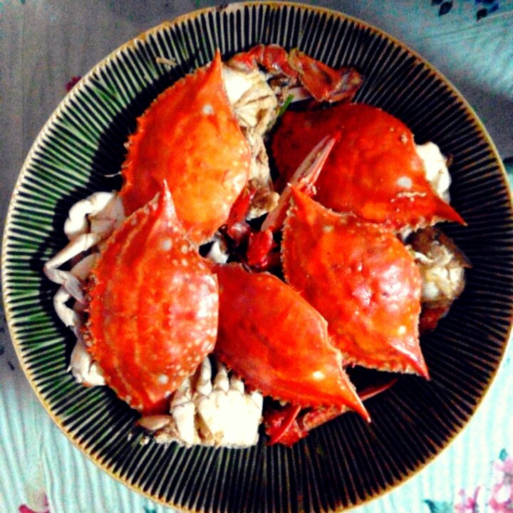 姜葱炒梭子蟹