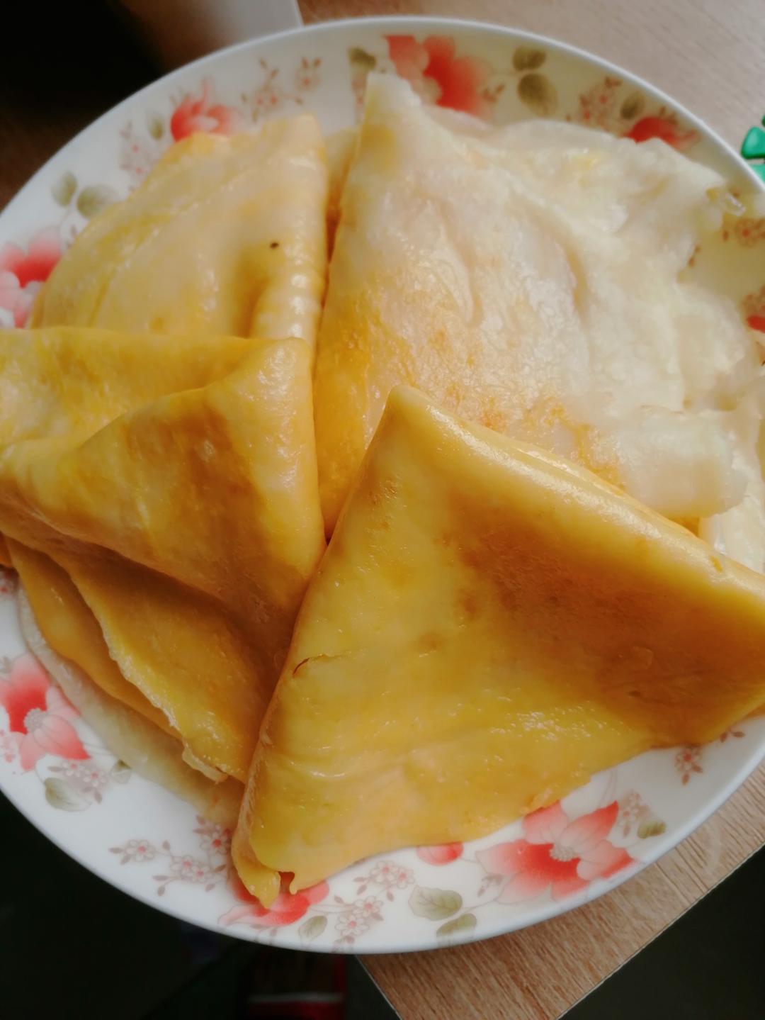 开学营养早餐鸡蛋饼 快手面食 柔软劲道 手不沾面 附细节视频详解