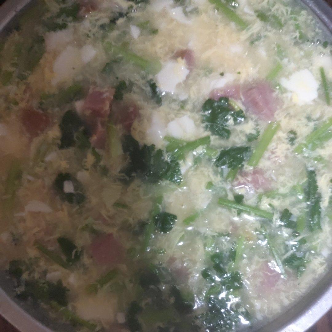 香菜豆腐羹【太太乐鲜鸡汁芝麻香油】