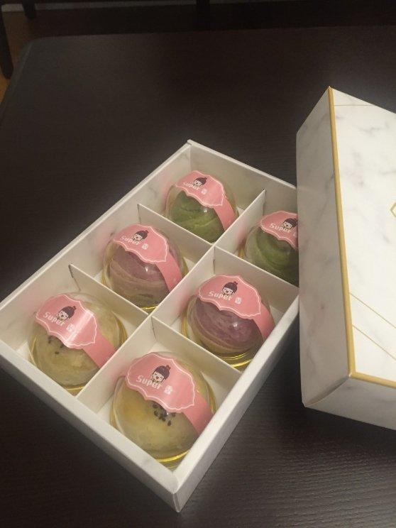 蛋黄酥~紫薯、抹茶、原味~花好月圆，中秋快乐~内附一次做六色蛋黄酥方法~