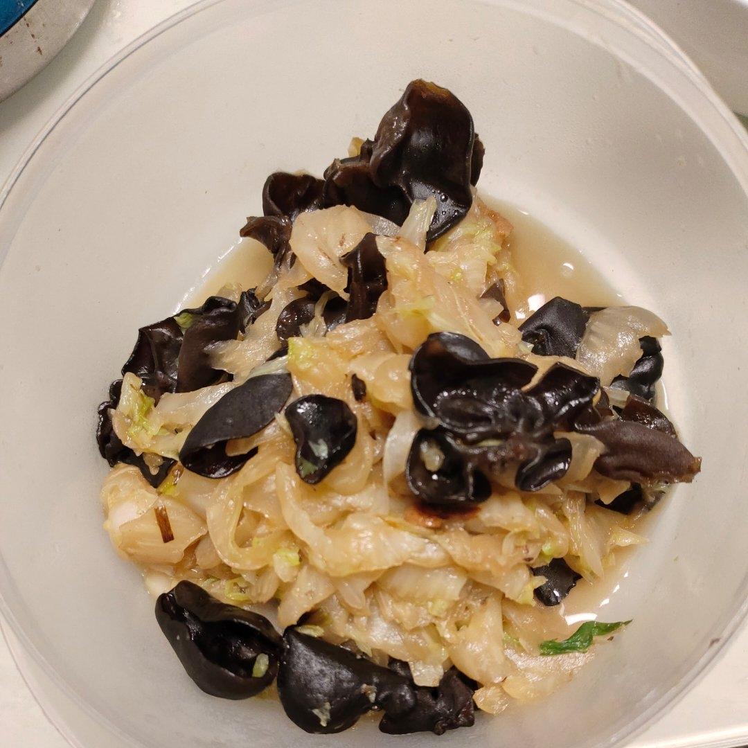 十分钟素菜 ·木耳炒白菜