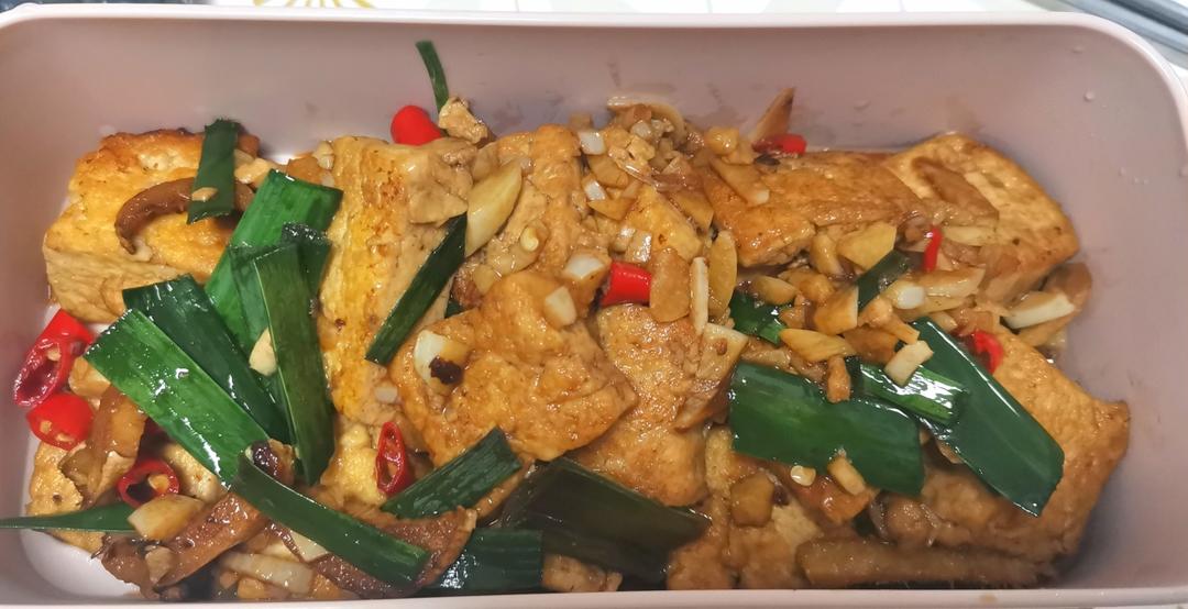 蒜香煎豆腐 炒鸡无敌美味