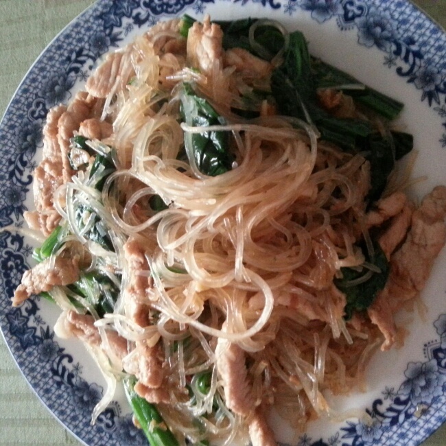 肉末（肉丝）炒粉丝