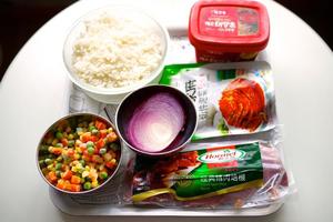 韩国泡菜炒饭的做法 步骤1