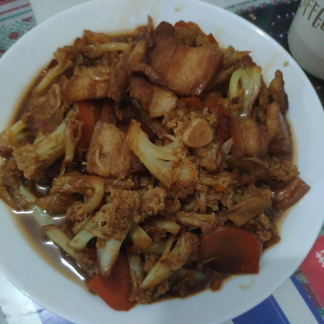 花菜炒肉片