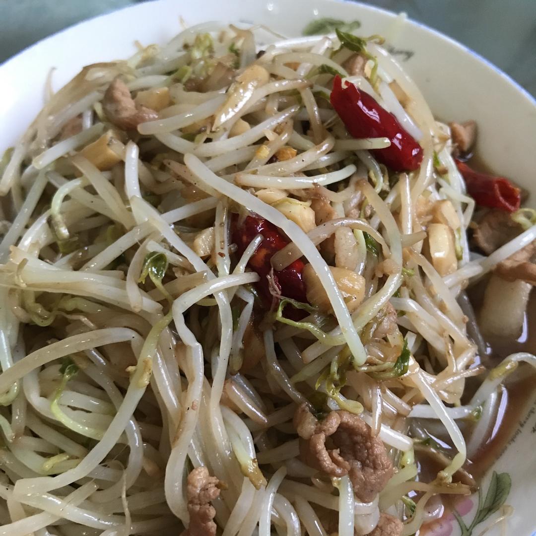 下饭菜：酸辣绿豆芽