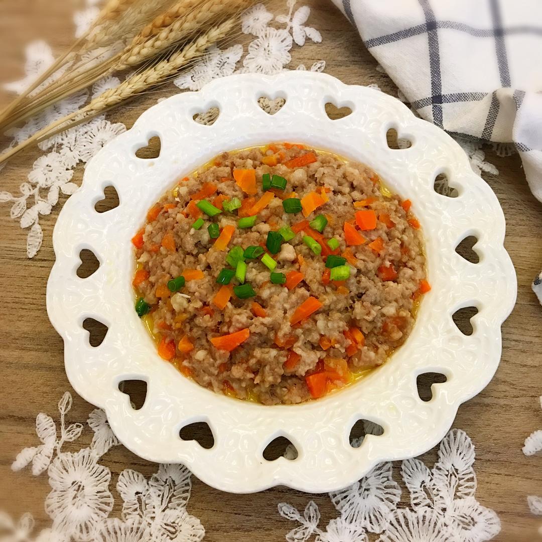 君-zhong做的胡萝卜猪肉蒸鸡蛋