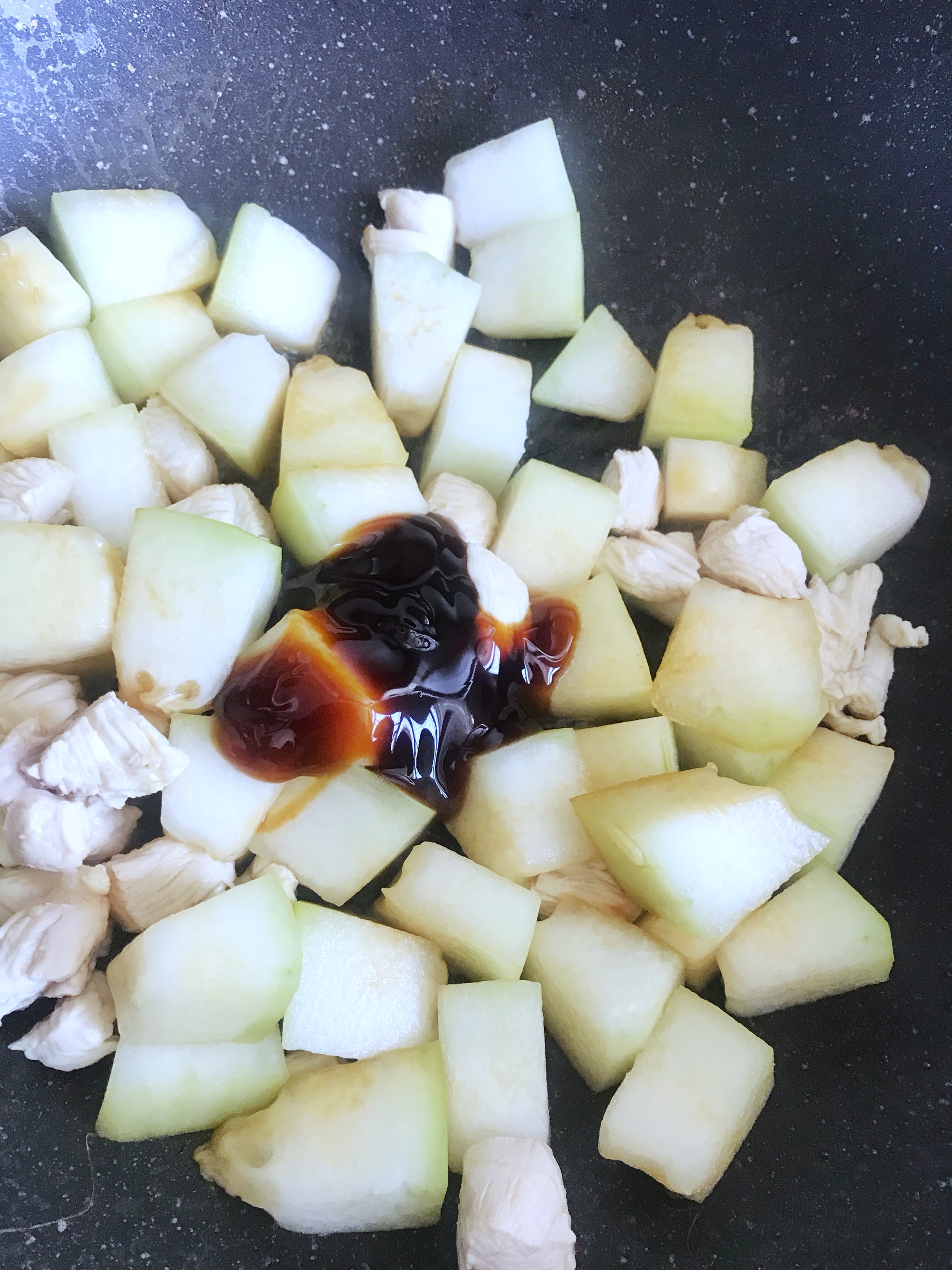 【适合减肥期间吃的菜】无油鸡胸肉焖冬瓜的做法 步骤10