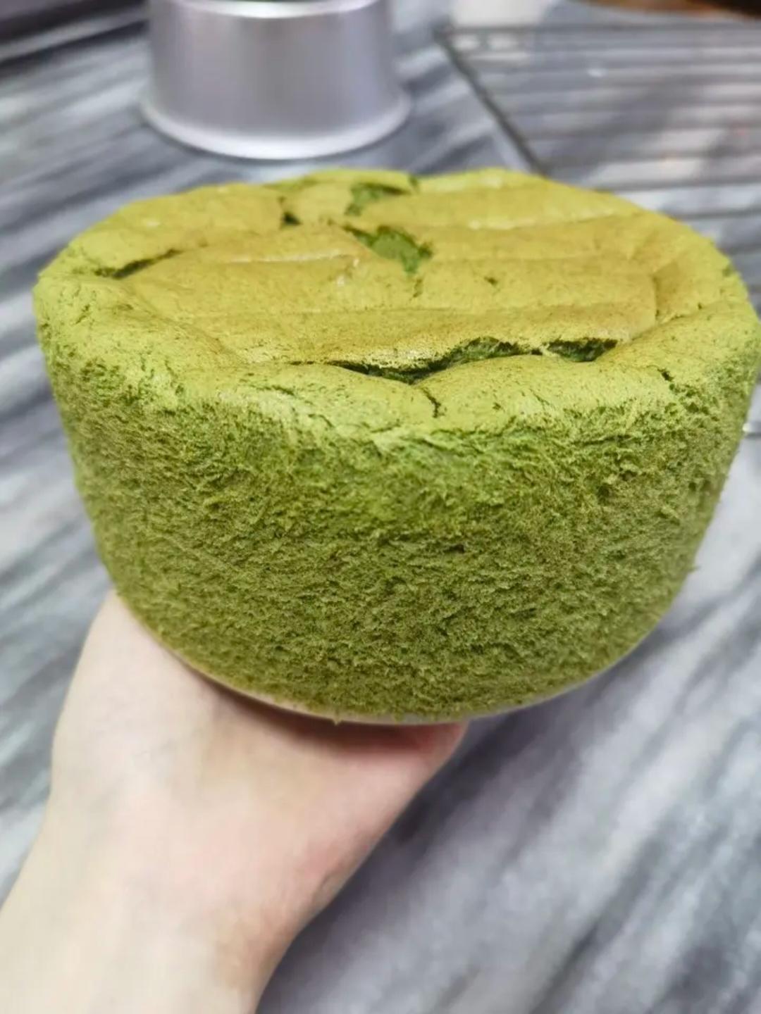 🌿艾草系列|艾草戚风蛋糕来了‼️纯天然绿色