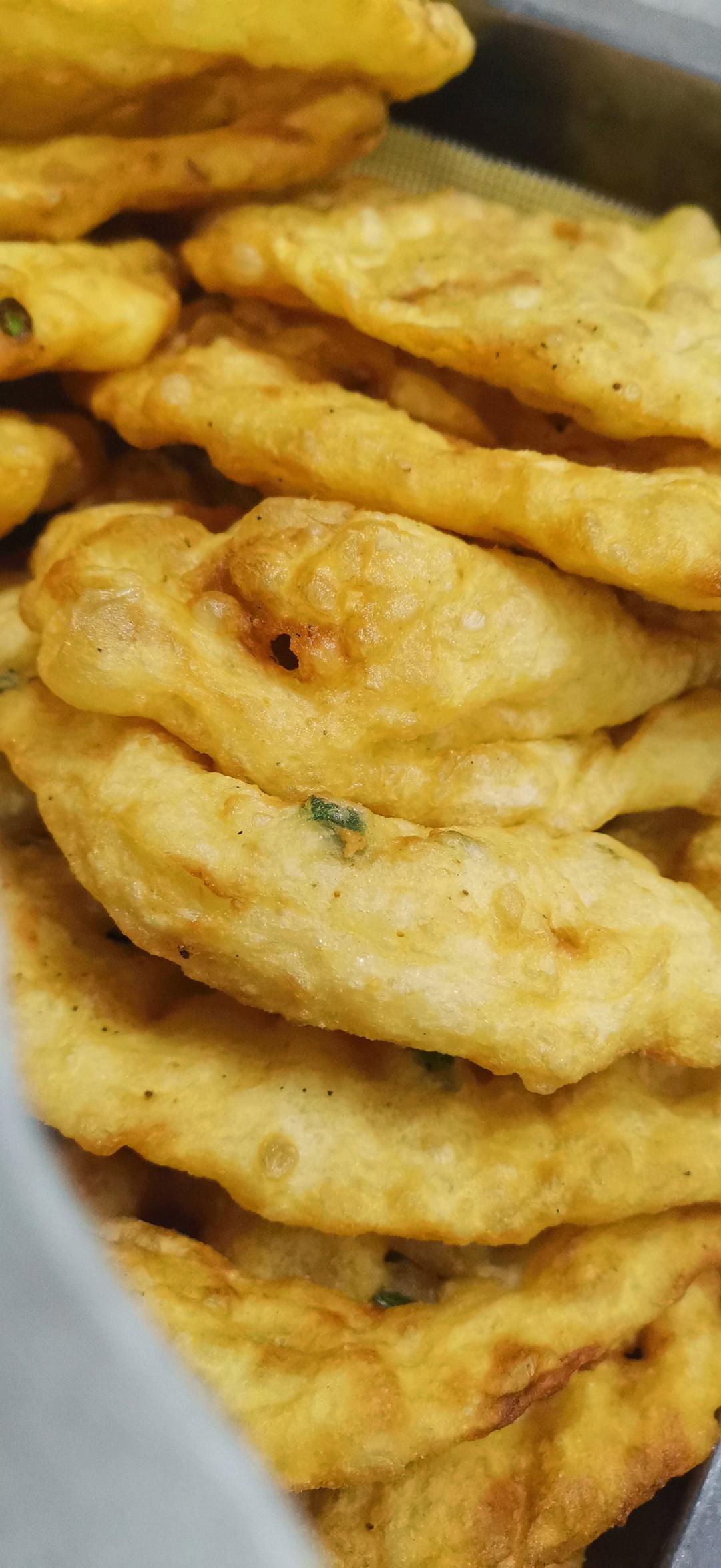 嘎嘣脆的葱油饼