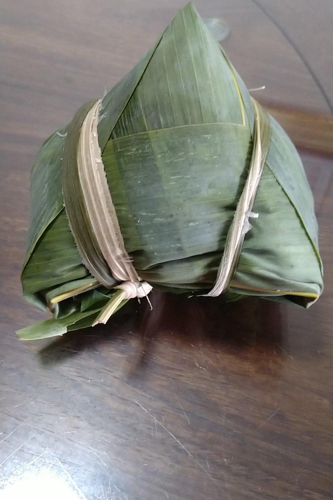 五角粽子的包法（塔粽）