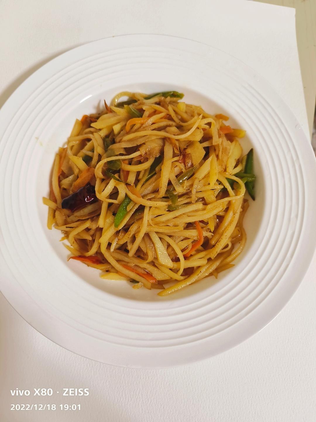 酸辣土豆丝的家常做法 超级下饭