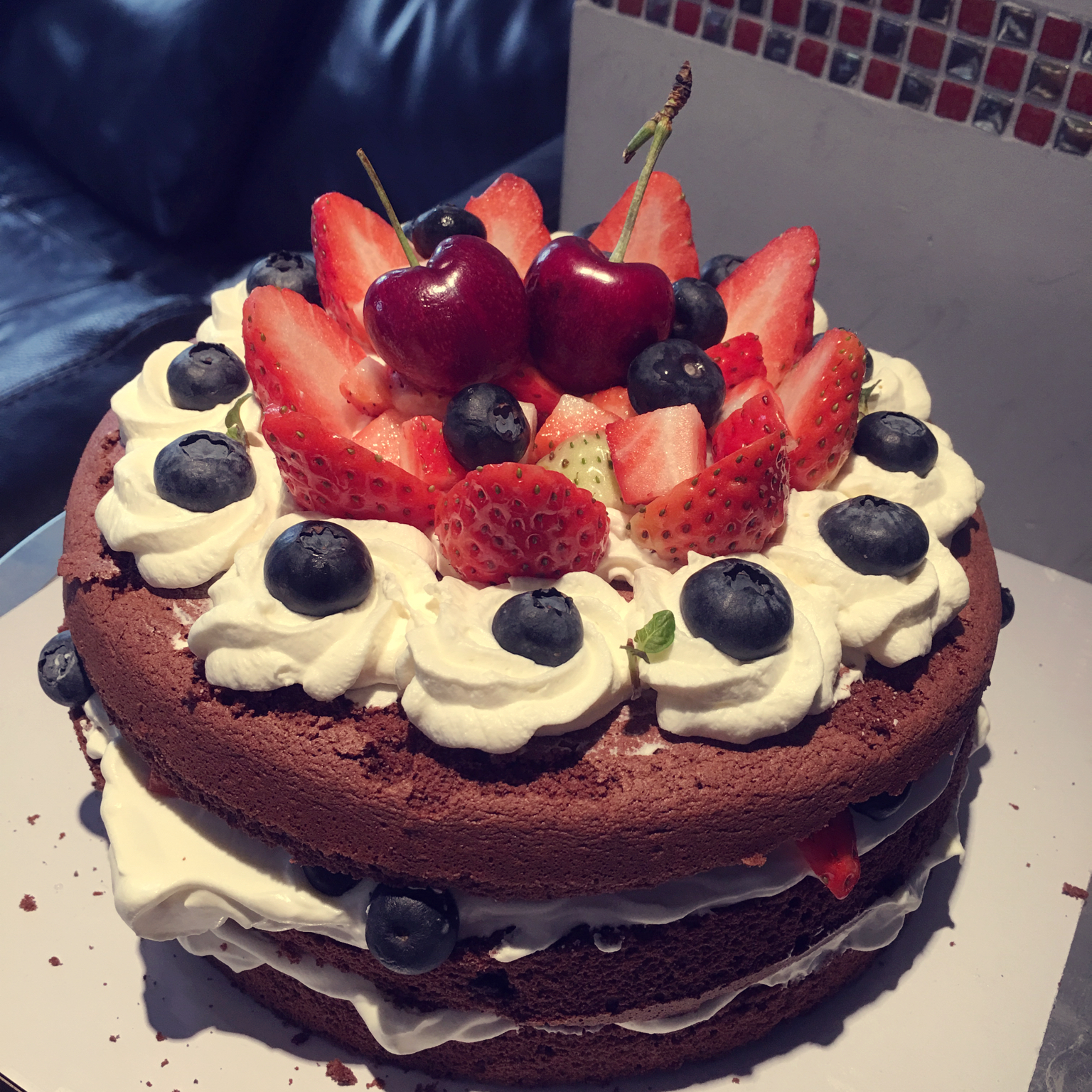 不消泡的巧克力戚风