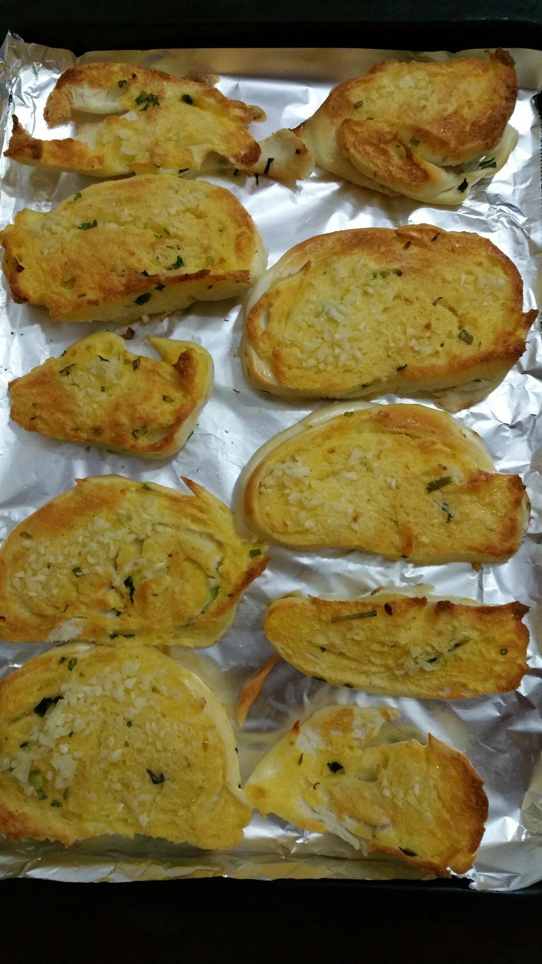 法式香蒜鸡蛋花卷片