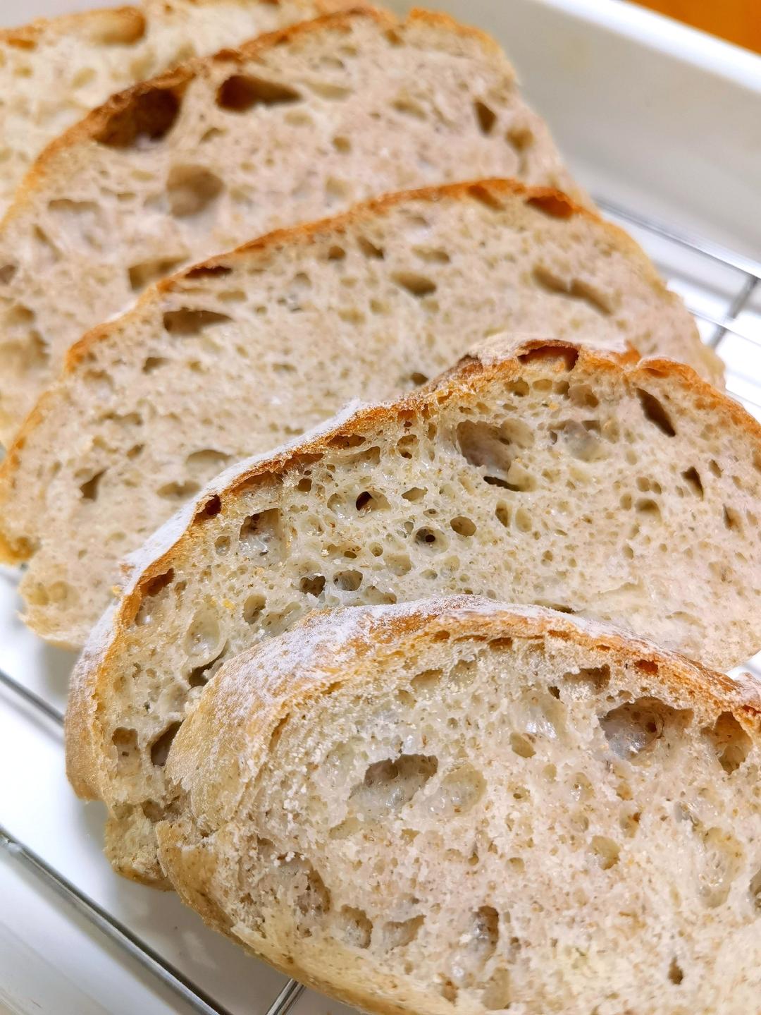 免揉💯无糖无油全麦欧包㊙️健康主食 越吃越香