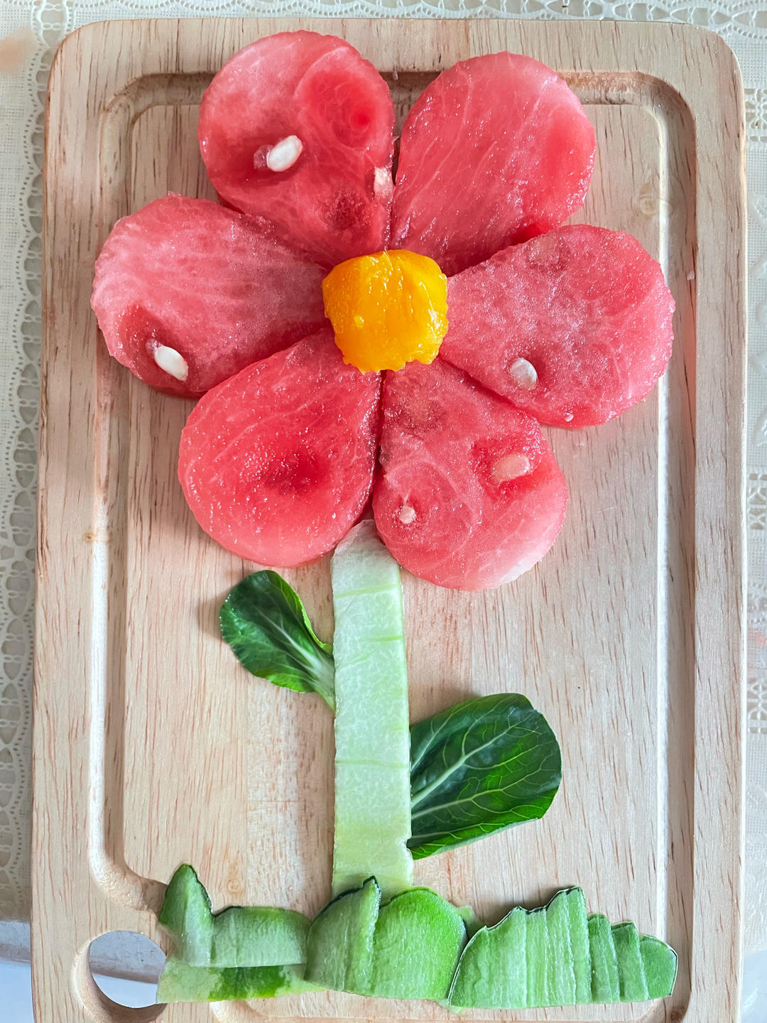 创意西瓜花水果拼盘