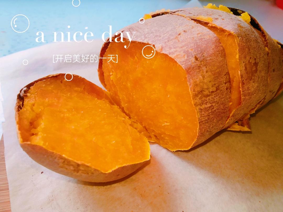 【糯唧唧的烤红薯】糖油四溢皮肉分离外糯里嫩吸溜着吃！