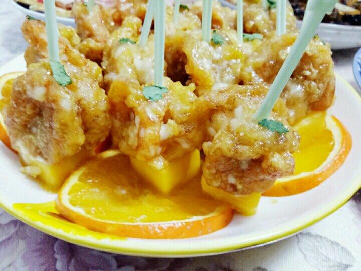 《花花家的菜》橙味芒果虾