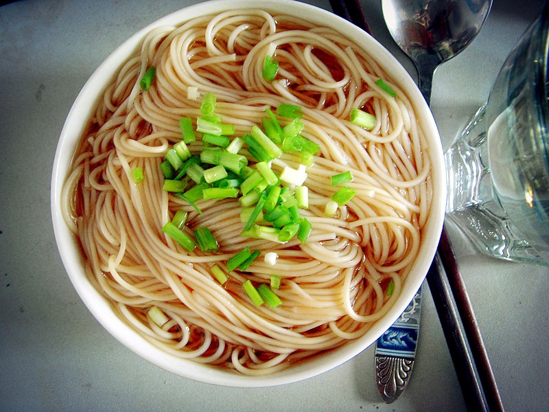 小葱麻油酱油面