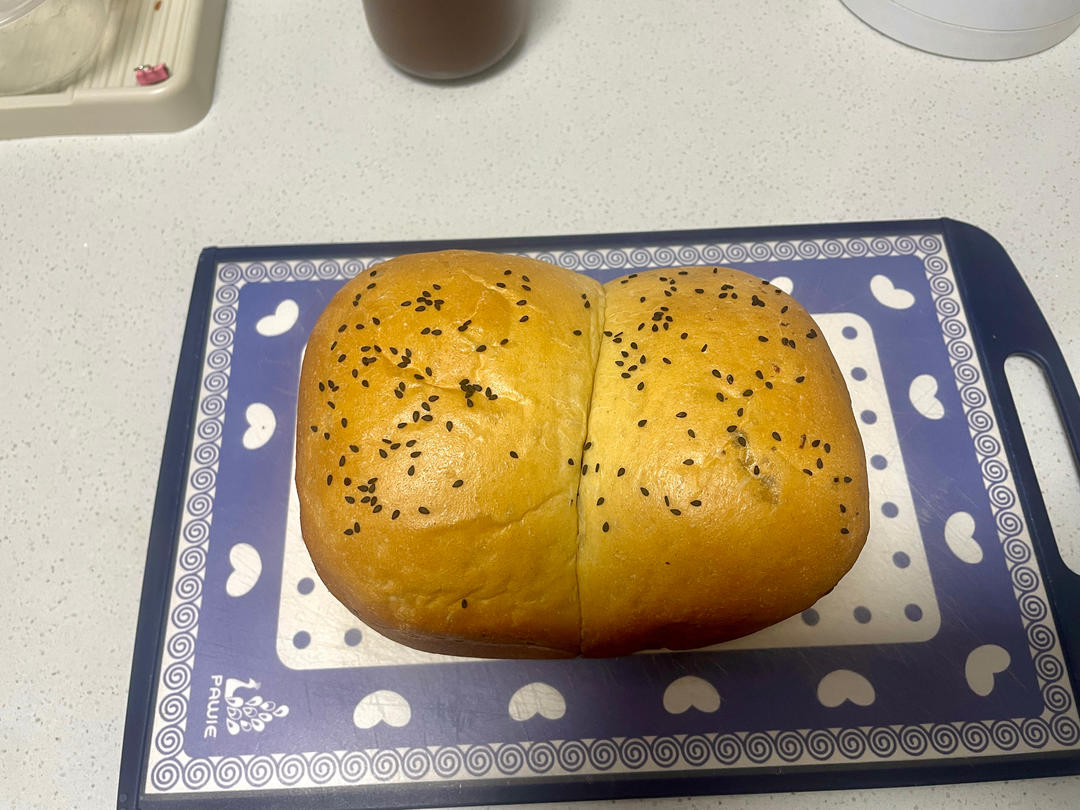 面包机版拉丝面包（后盐，后油，后酵母法）