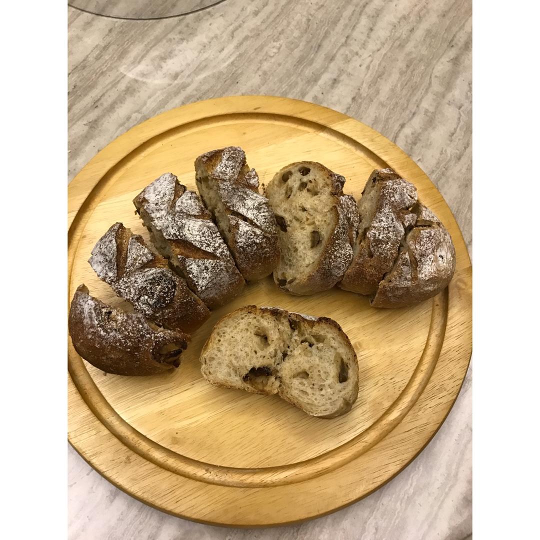 无油红糖红枣莜麦软欧~天然酵种