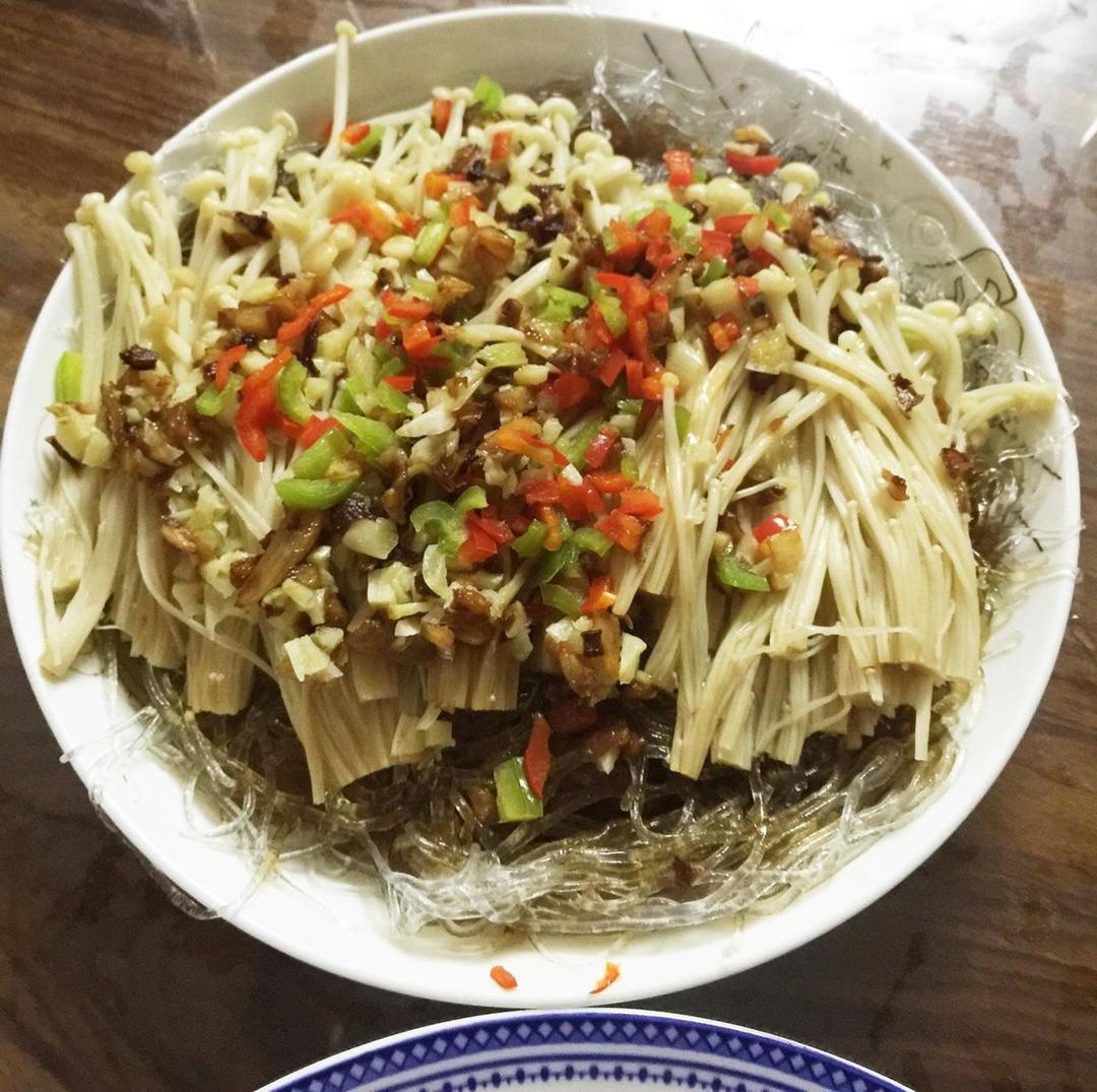 蒜汁金针菇的做法