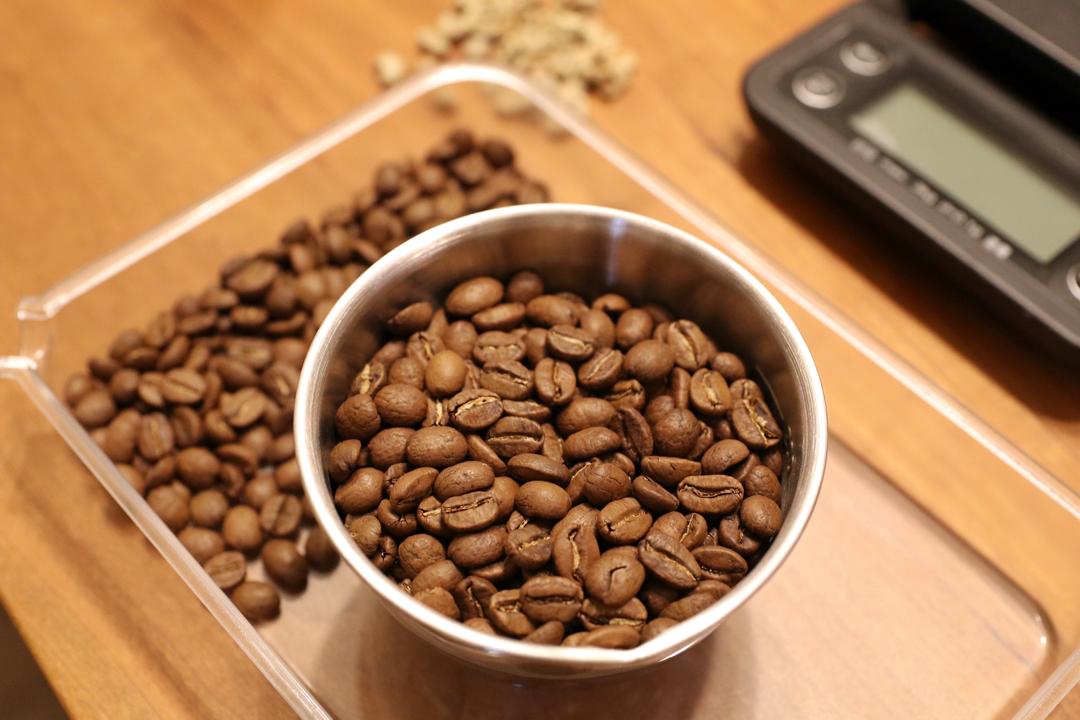 家庭手网烘焙咖啡豆