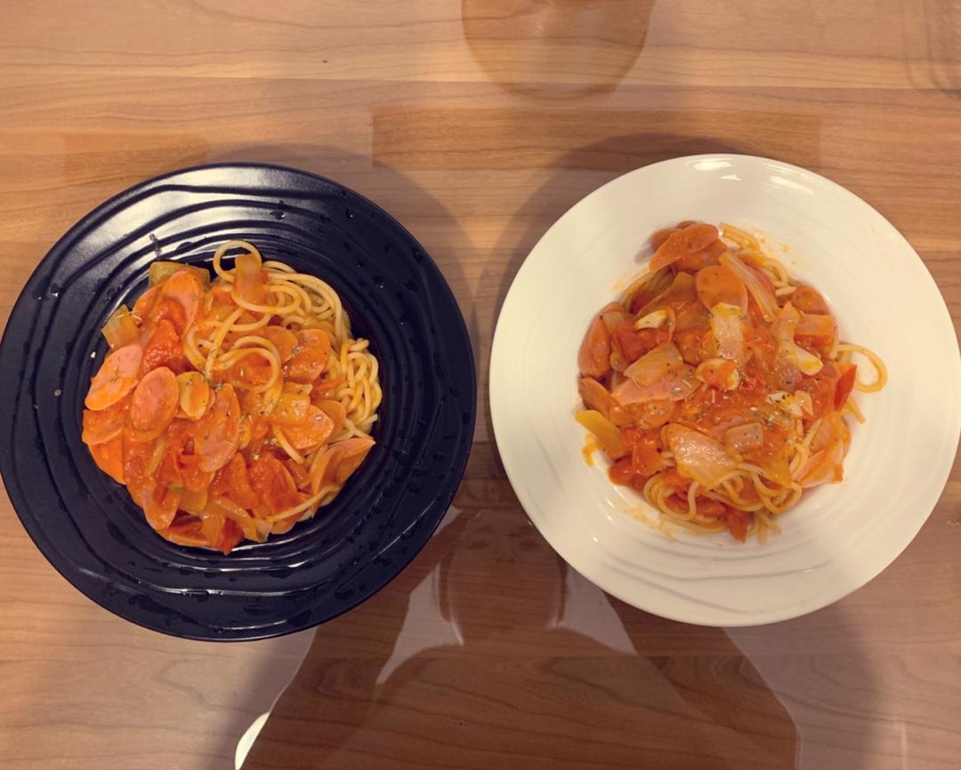 超级快手番茄火腿意面