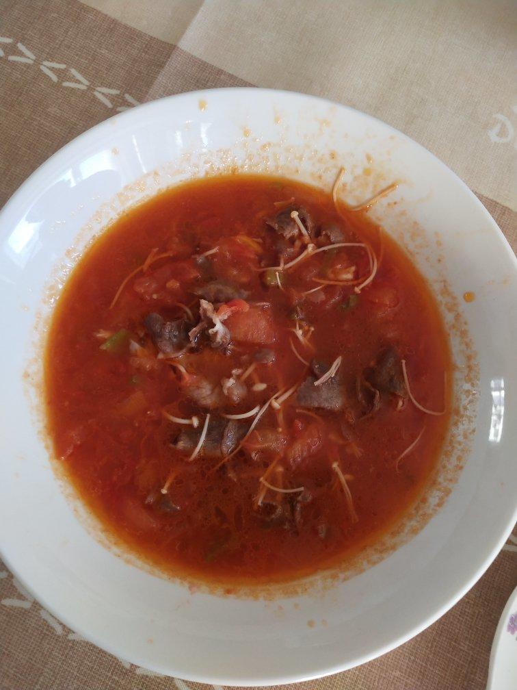 番茄肥牛金针菇